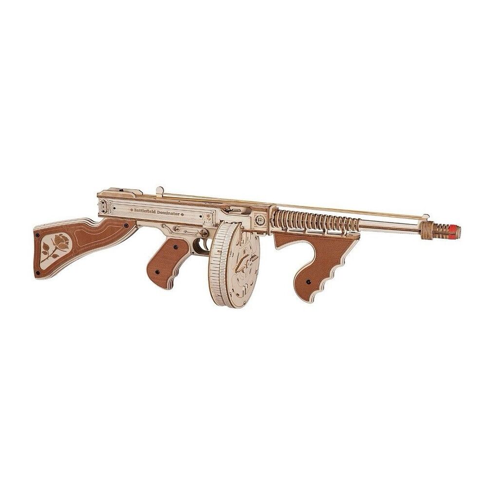 ROKR 3D Justice Guard Wooden Puzzle Model LQB01Submachine Gun 14+ 275 Pieces